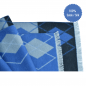 Preview: Scarf Shawl Silk Flannel Blue Black Grey Diamond